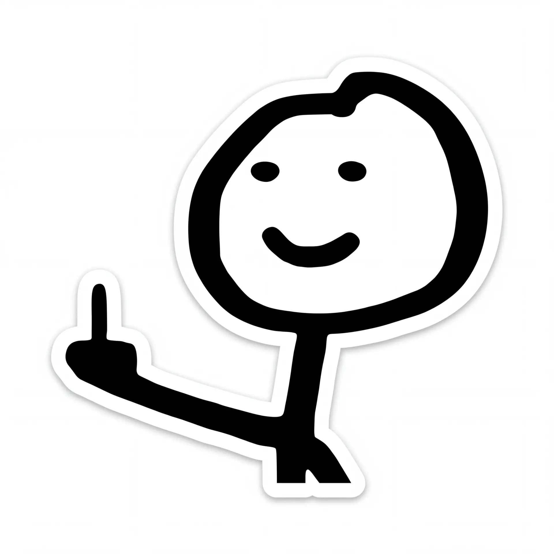$FUCKYOU official smiling middle-finger mascot